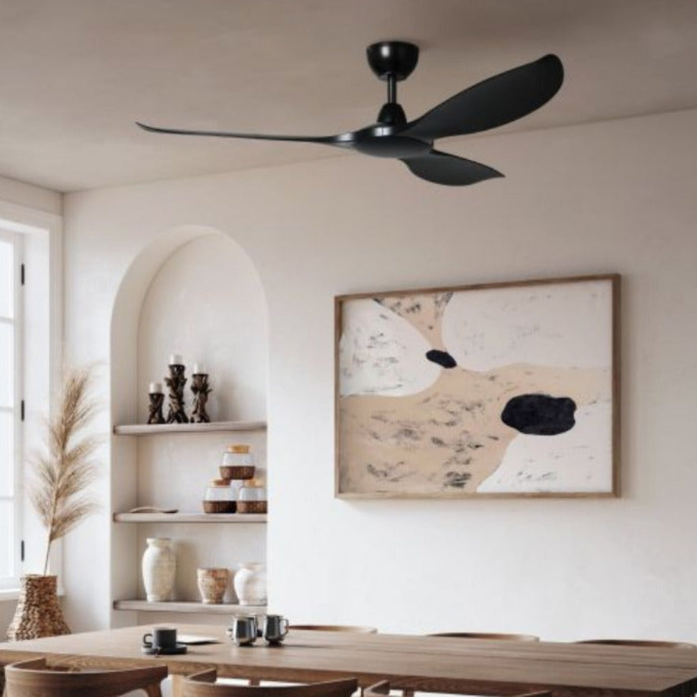 Buy DC Ceiling Fans Australia KURRAWA DC Ceiling Fan 72 '' Black Blade - 20618902