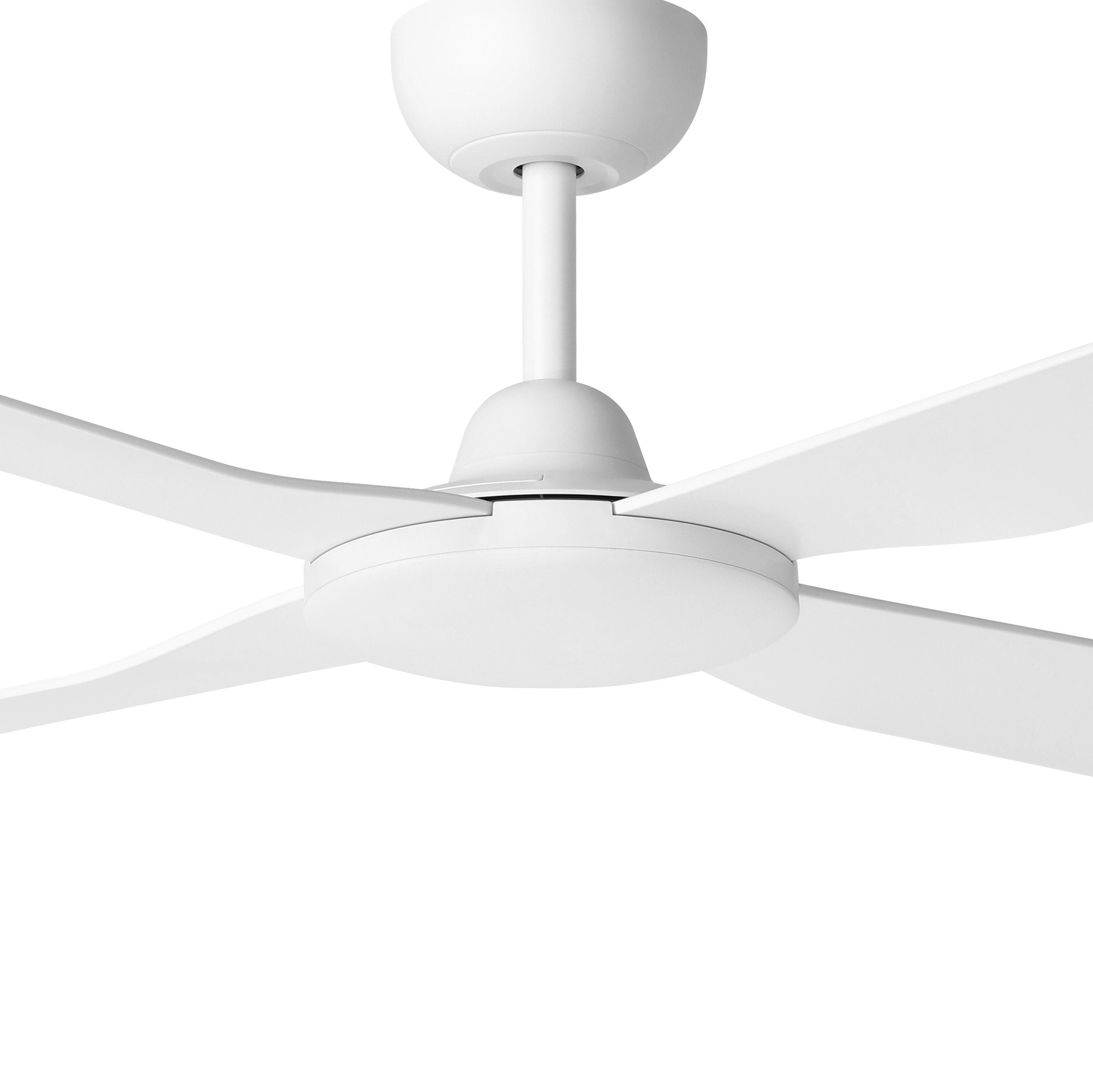 Aloha DC Ceiling Fan 52" Matte White & White Blade With Wall Controller - 20663201