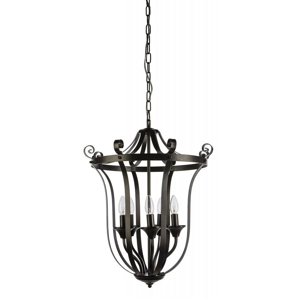 Fiorentino Lighting - BALMORE 5 Light Ceiling Lanterns Black