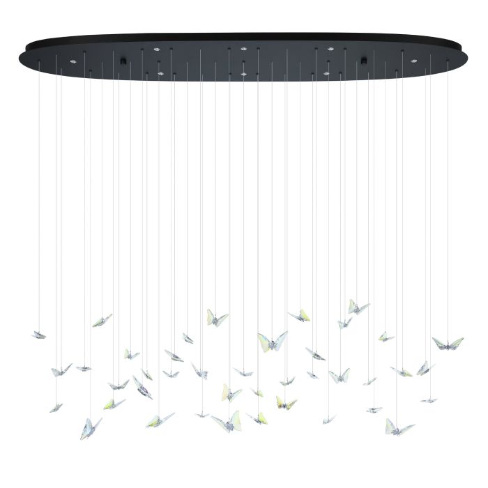 Adrados 260mm LED Pendant Light 4.2W 3000K Black & Clear - 390436