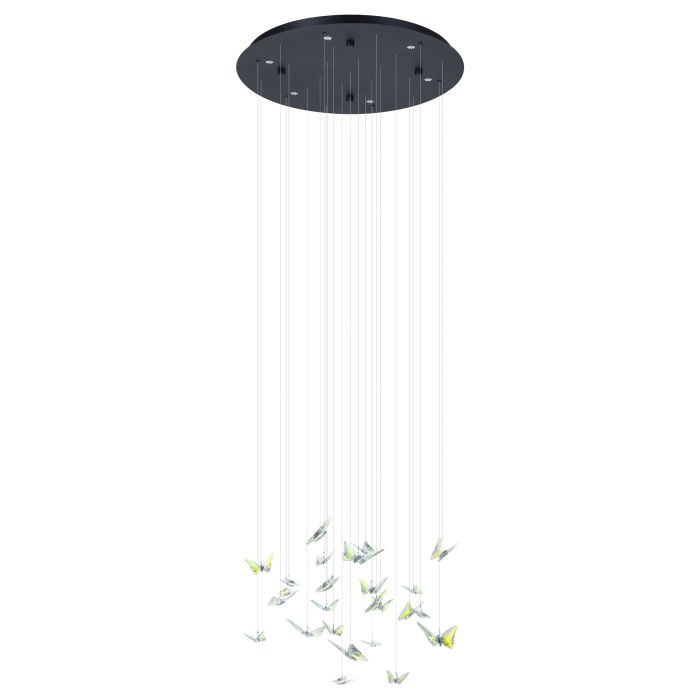 Adrados 580mm LED Pendant Light 4.2W 3000K Black & Clear - 390435