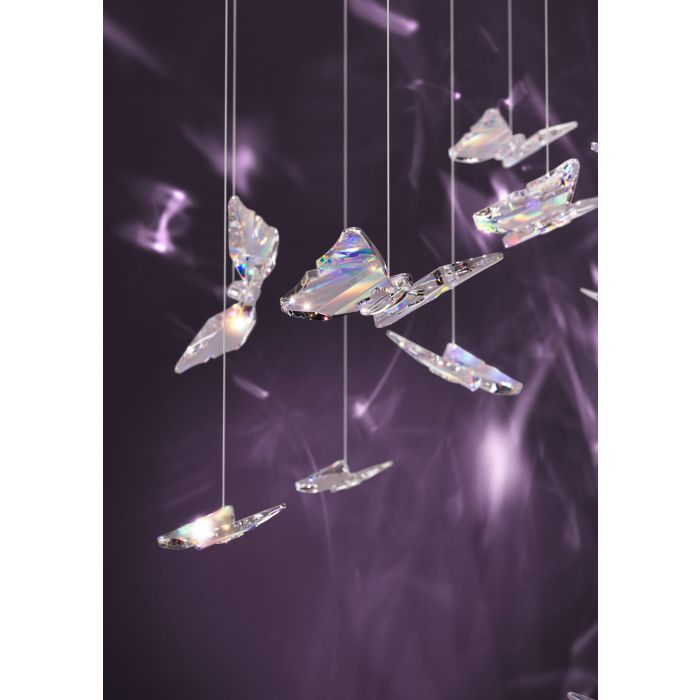 Adrados 580mm LED Pendant Light 4.2W 3000K Black & Clear - 390435