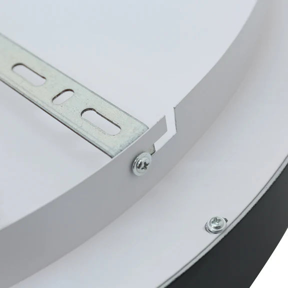 Hayley Small LED Flush Mount Light 24W Tri Colour Black - LL002CL131SB