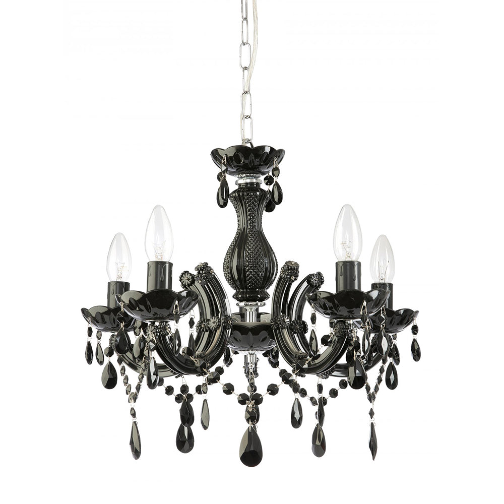 Fiorentino Lighting - C-MAR 5 Light Chandelier Black