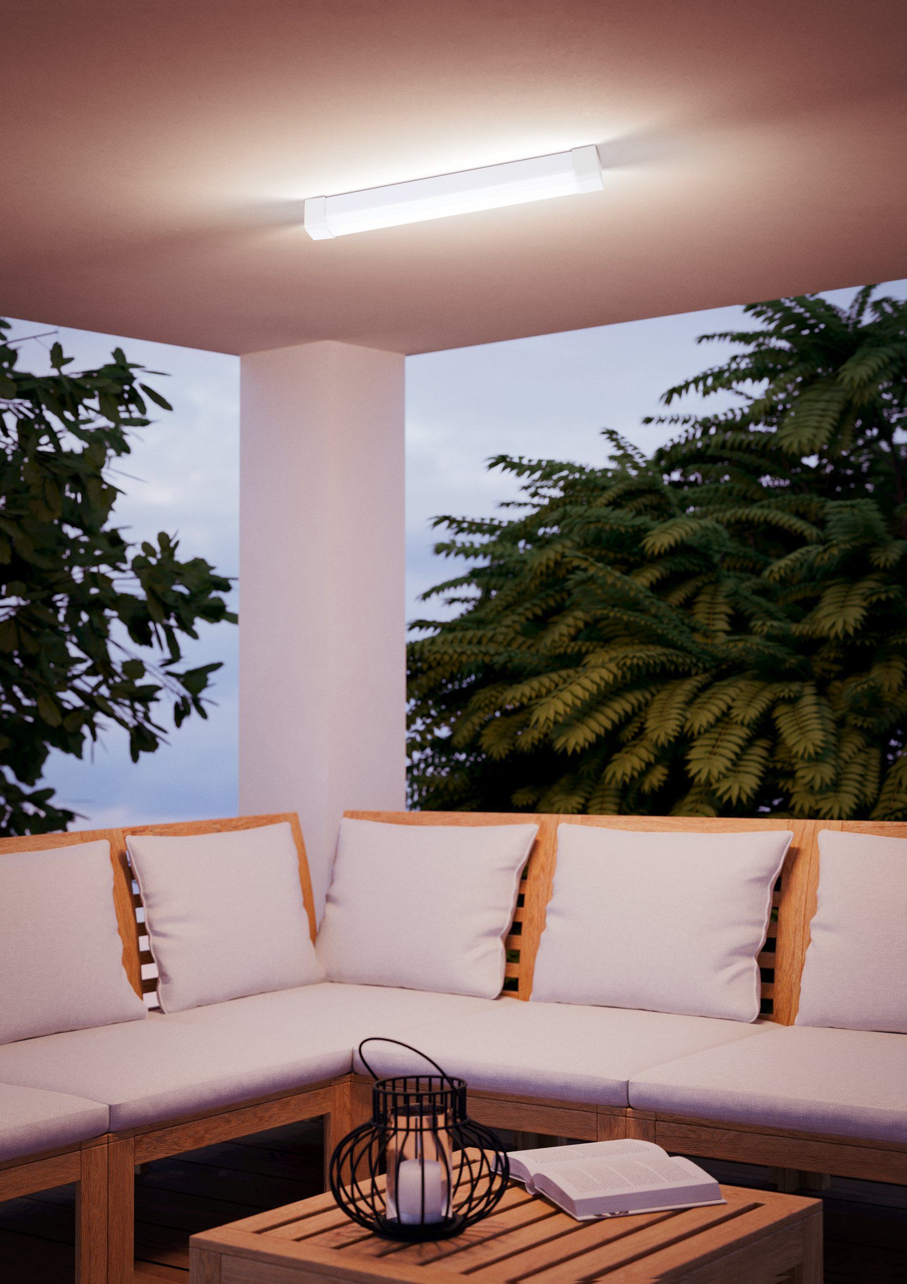 Rex 600mm LED Batten Light 20W Tri Colour White - 206409