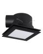 Samba LED Plastic Square Exhaust Fan 10W TRI Color Black - 206816N