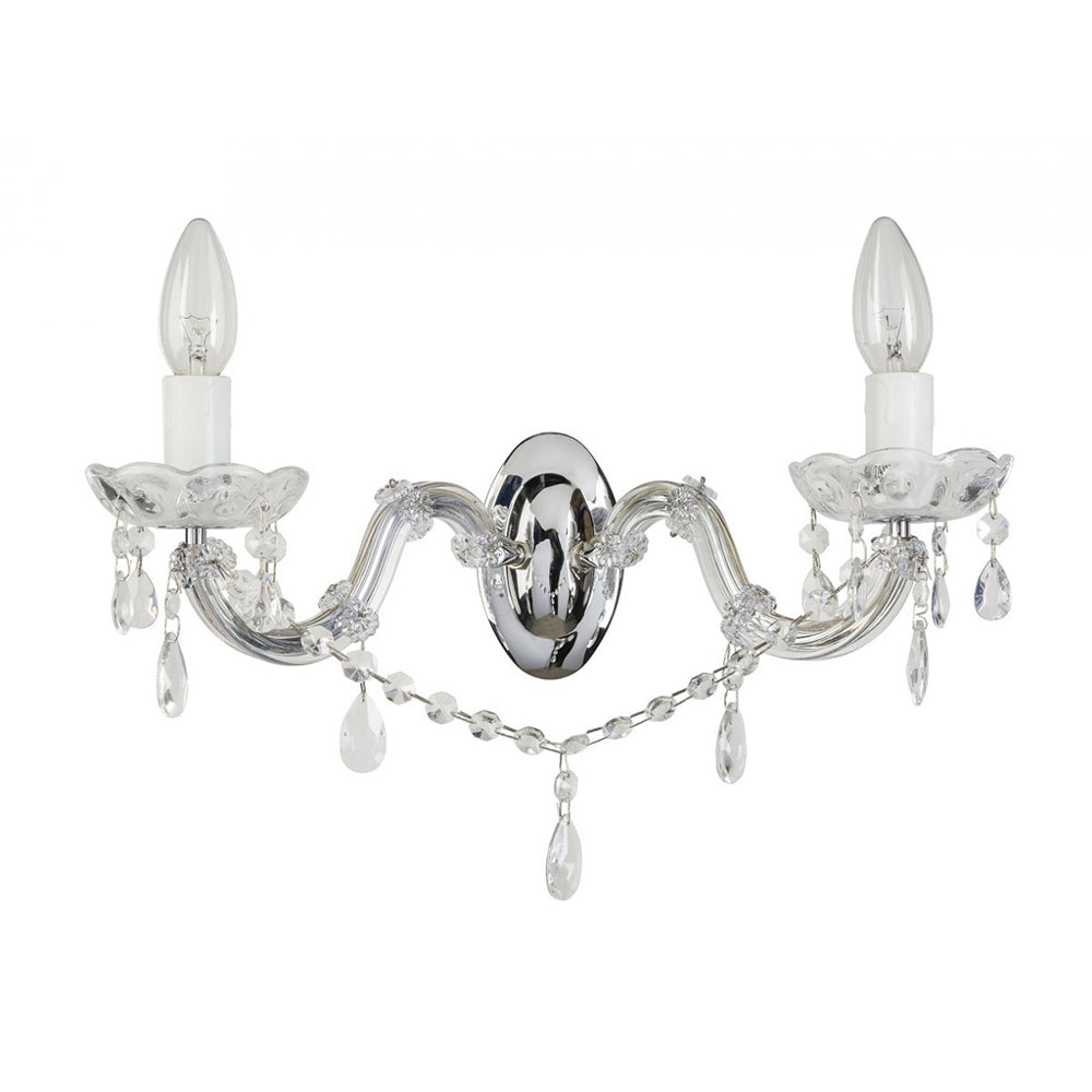 Buy Wall Sconce Australia Fiorentino Lighting - MARTE 2 Light Wall Light Chrome