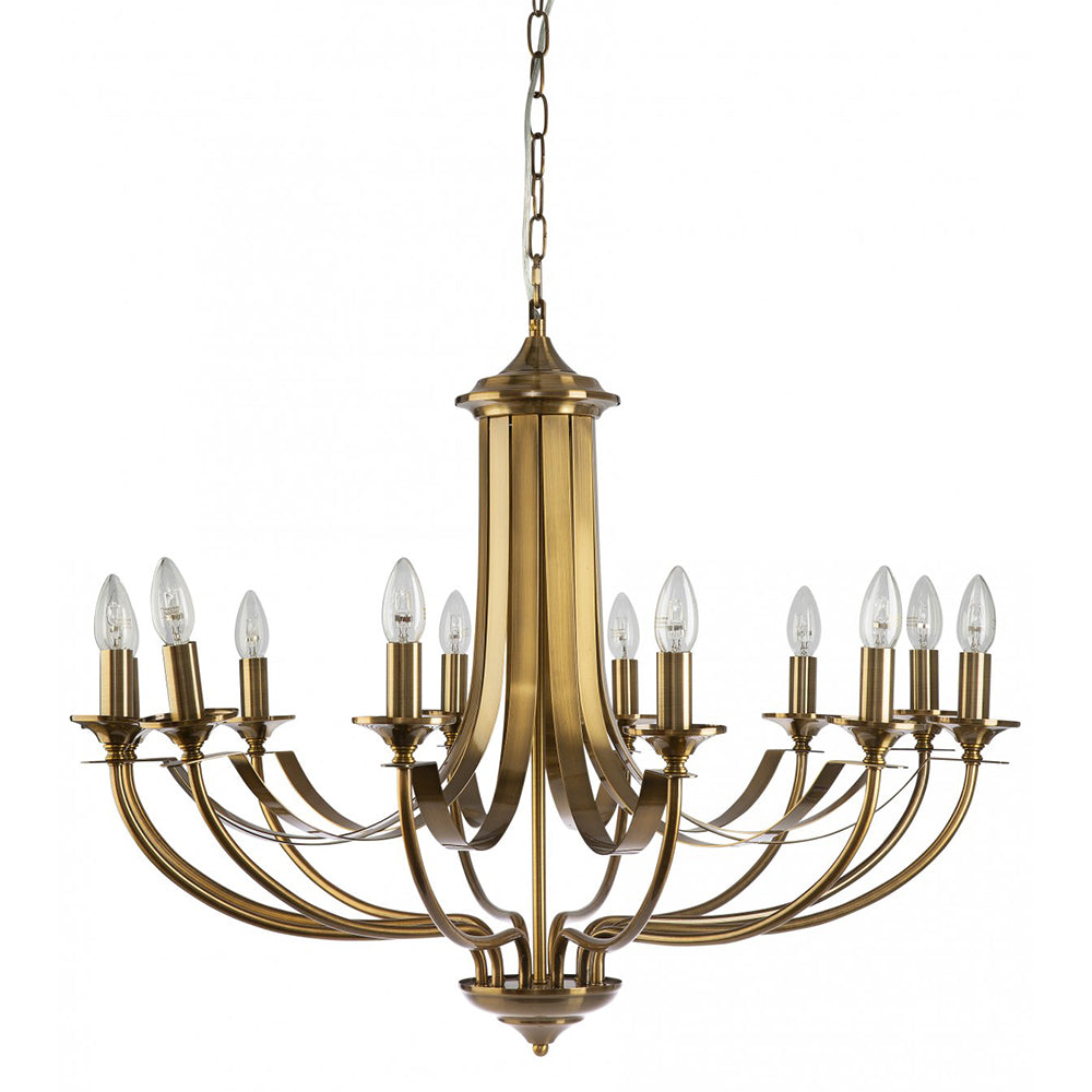 Buy Chandeliers Australia Fiorentino Lighting - HOODSHIRE 12 Light Chandelier Bronze
