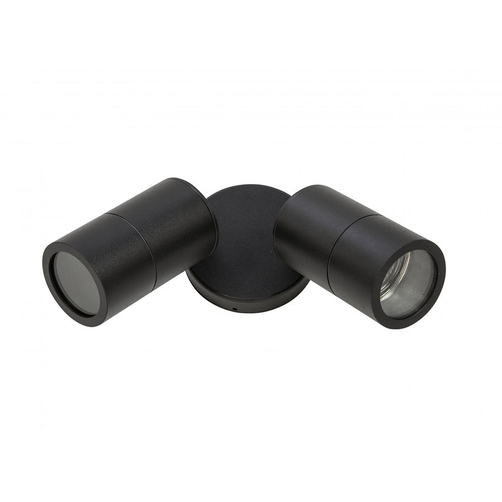 Buy Exterior Spotlights Australia Fiorentino Lighting - KARTO 2 Light Spotlight Black