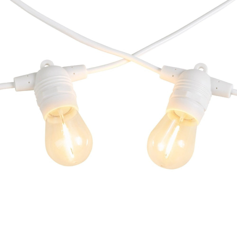 Buy Festoon Lights Australia Festoon 10 Lights 12V L8000mm White Plastic 2700K - 205973