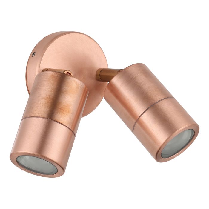 Fremantle Double Light LED Adjustable Light 5W 3CCT Copper & Clear - 206152