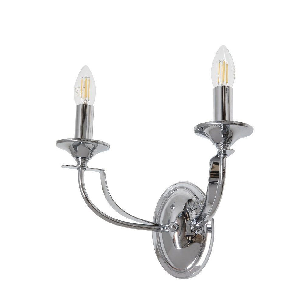 Buy Wall Sconce Australia Fiorentino Lighting - HOODSHIRE 2 Light Wall Light Chrome