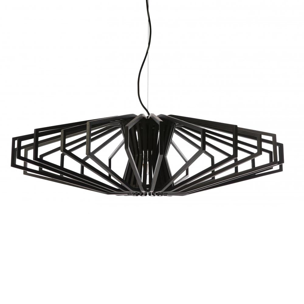 Buy Pendant Lights Australia Fiorentino Lighting - AGRY 1 Light Pendant 800mm Black