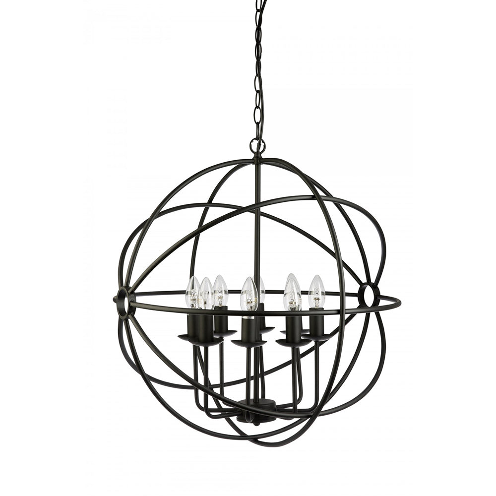 Buy Pendant Lights Australia Fiorentino Lighting - CANTINA 8 Light Pendant Light Black