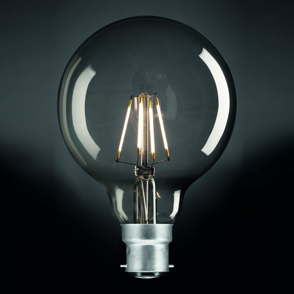 Buy LED Filament Globes Australia Sphere G125 4W LED Globe B22 Clear - 9B22LED15