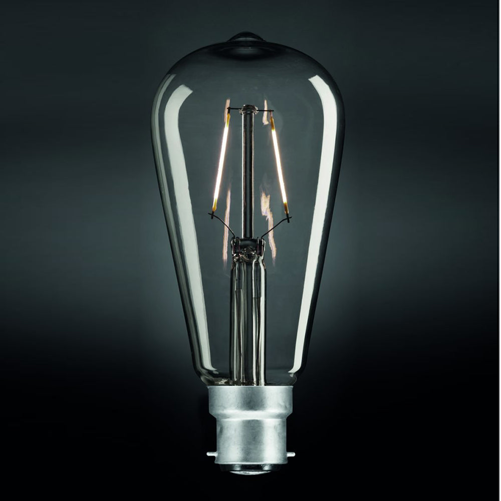 Buy LED Filament Globes Australia Pear 7.5W B22 Dimmable LED Globe - 9B22LEDST64DC