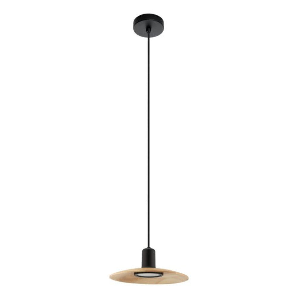 Buy Pendant Lights Australia MAYAZES Pendant Light Black / Natural Steel - 39911N