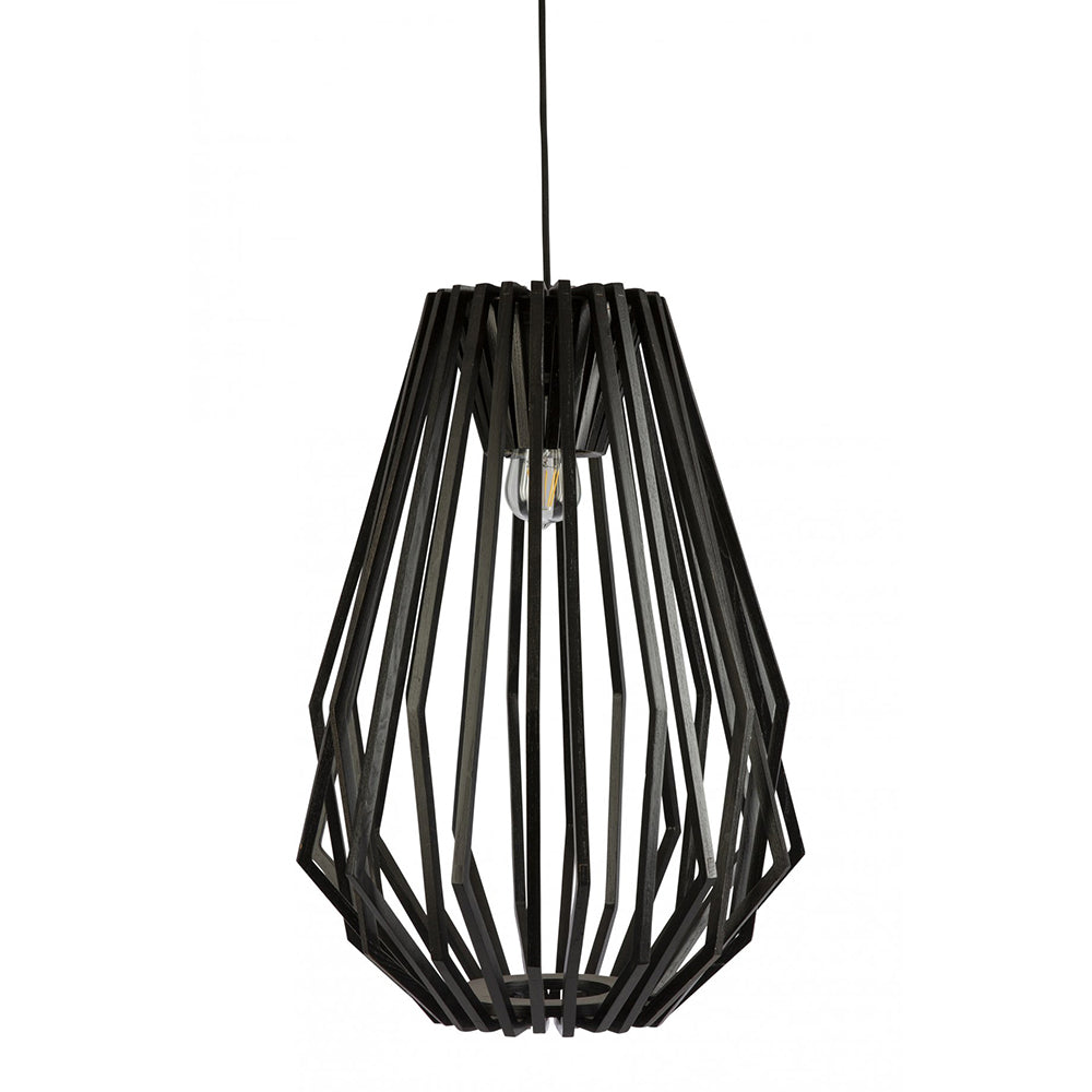 Buy Pendant Lights Australia Fiorentino Lighting - RAGUSA 1 Light Pendant Long Black