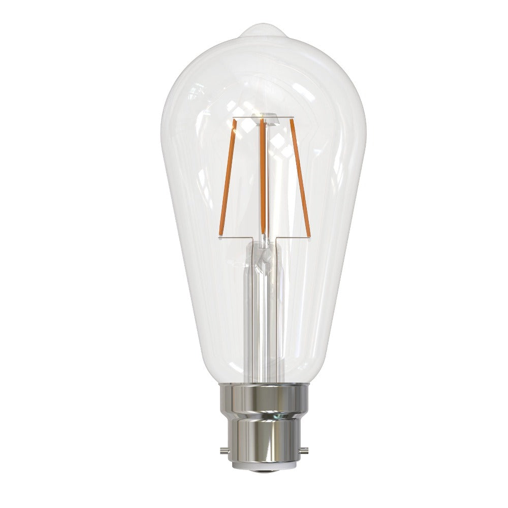 Buy LED Filament Globes Australia Bulb ST64 LED Filament Globe BC 240V 7.5W Clear 5000K - 205967