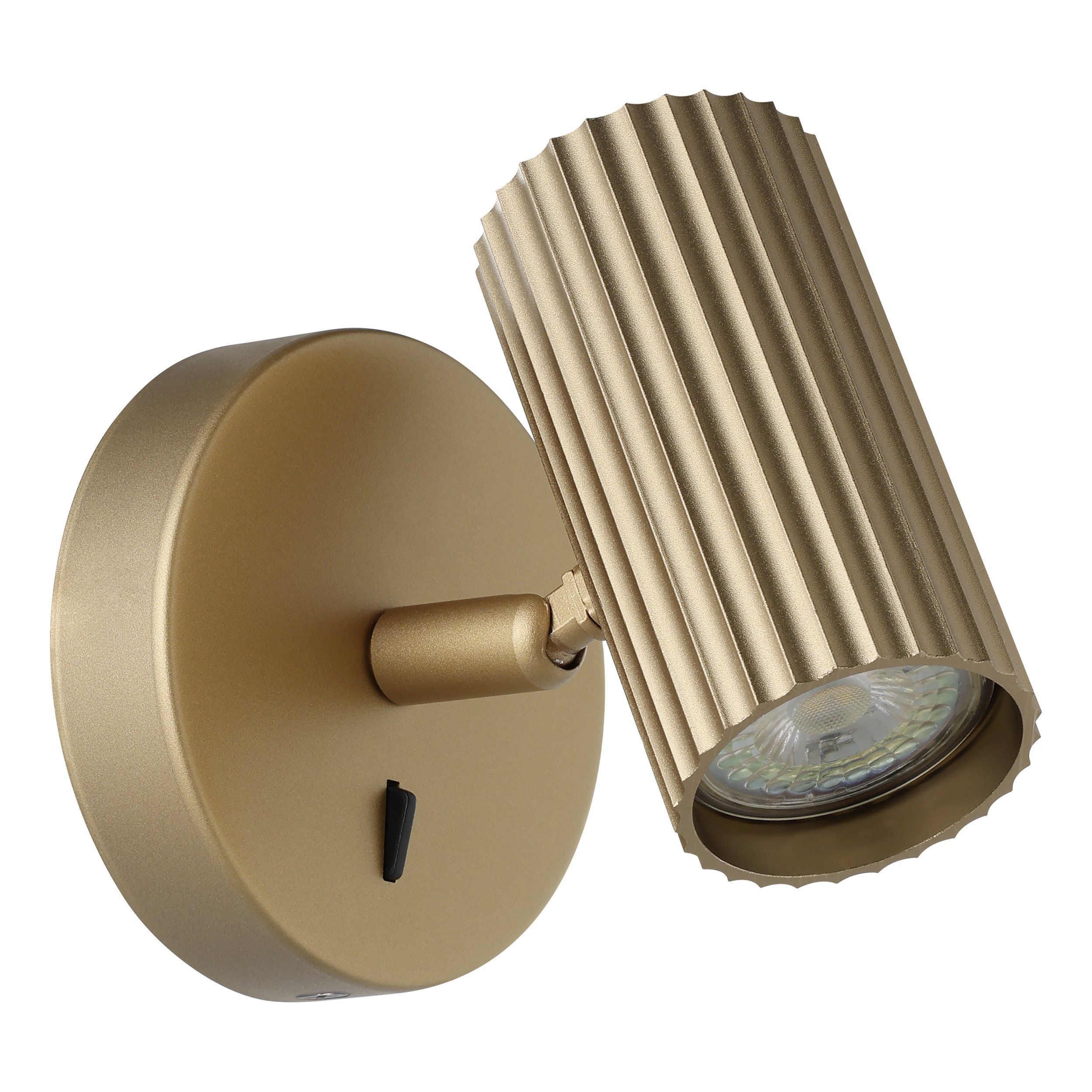 Portillo LED Wall Light 5W Tri Colour Matte Brass - 207175