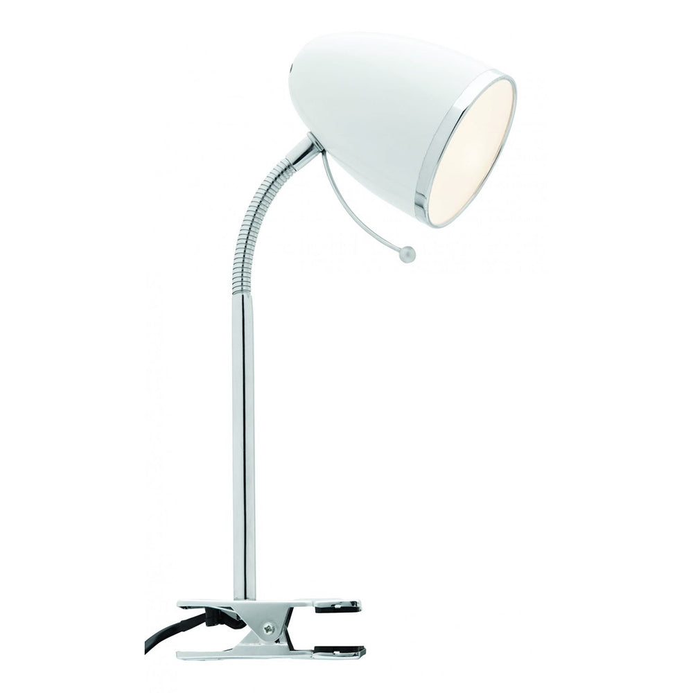 Sara Clamp Lamp White - A13041WHT