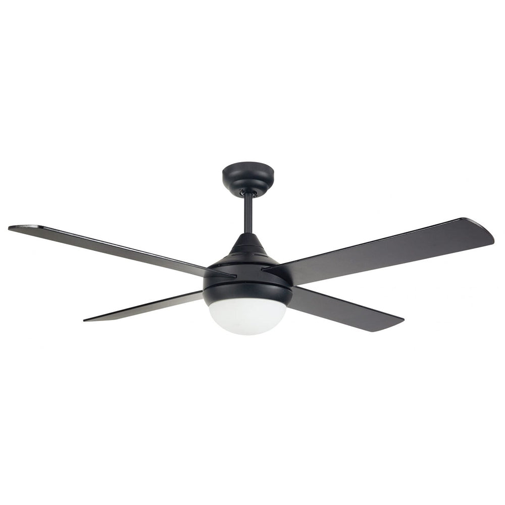 Buy AC Ceiling Fans With Light Australia Azure AC Ceiling Fan 48" With LED Matt Black Blades - A2329