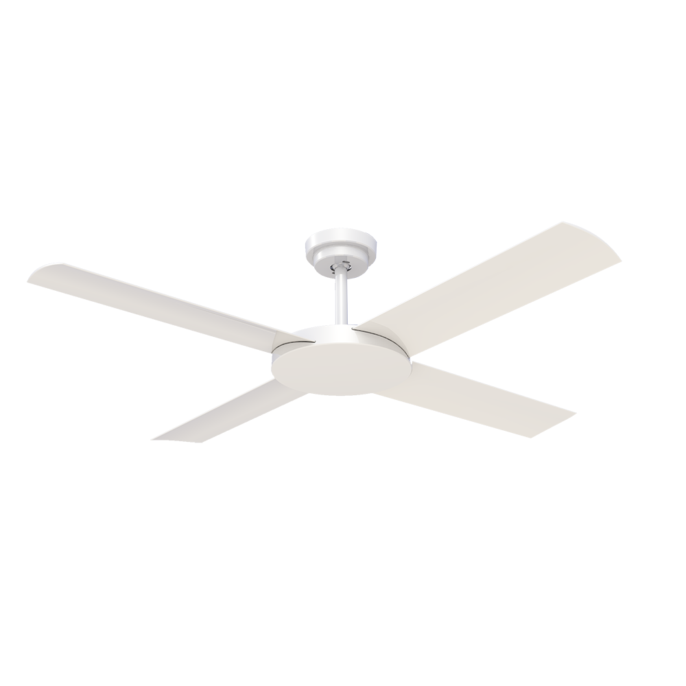 Buy AC Ceiling Fans Australia Revolution 3 AC Ceiling Fan 52" White Blades - A3180
