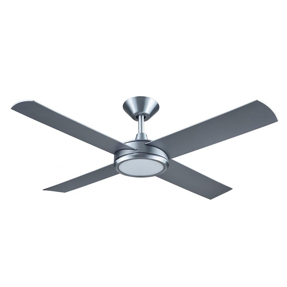Concept 3 AC Ceiling Fan 52" with LED Brushed Aluminium & Silver Blades - A3508