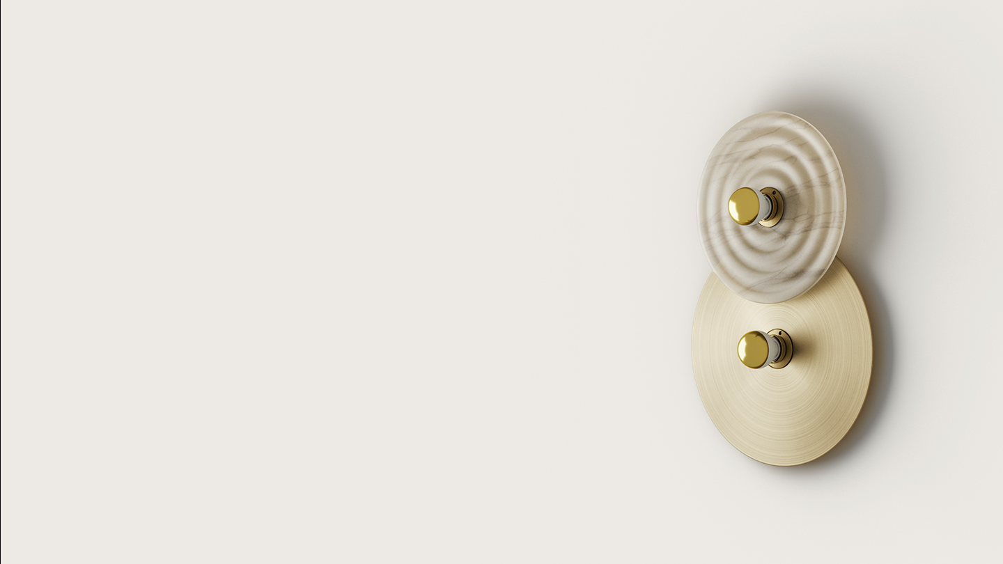 Abby 2 Light Wall Light Matte Black or Matt Brass