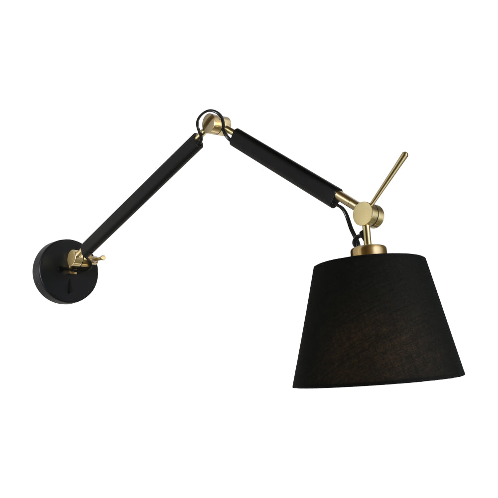 Alsta Large Swing Arm Wall Light Black - ALST1WLGE