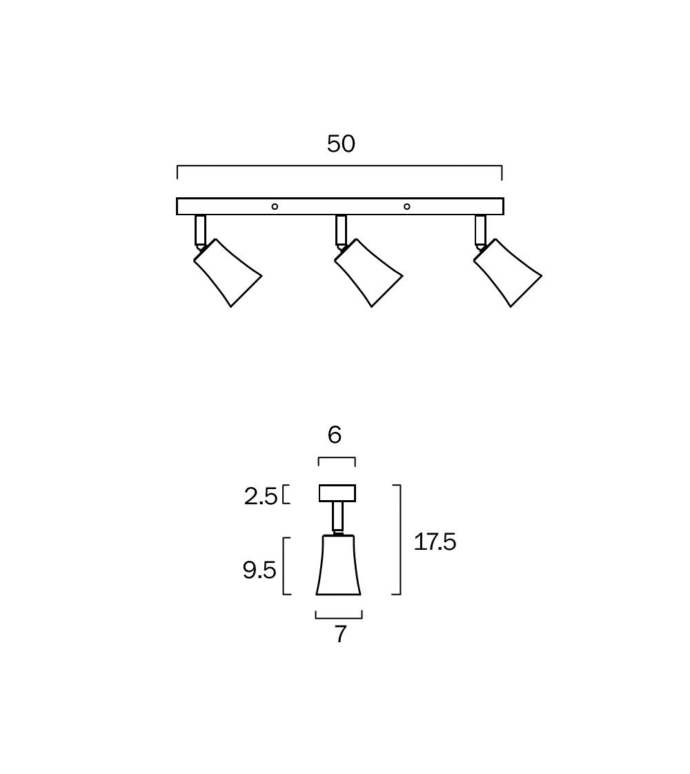 Buy Spotlights Australia Alvey 3 Light Spotlight White ALVEY SP3B-WH