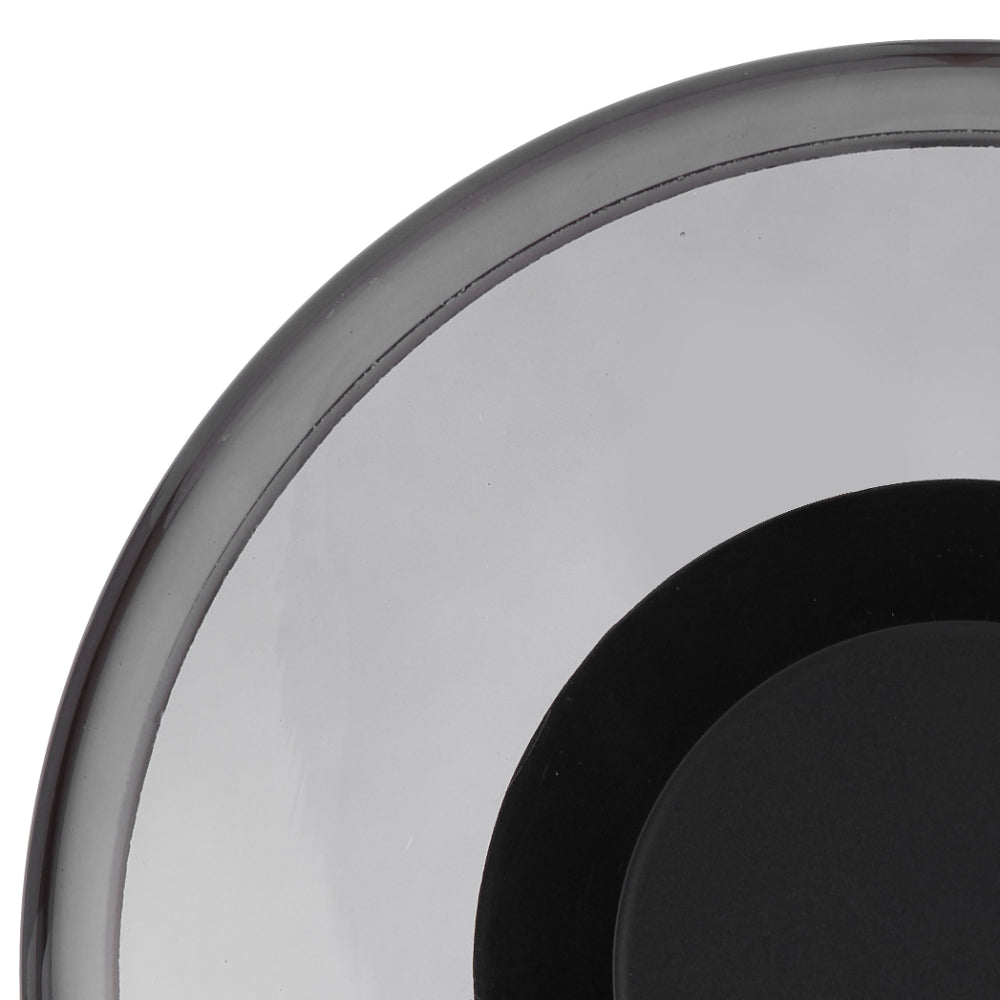 Amity LED Wall Light 8W 3000K Black & Smoke - AMITY WB25-BKSM