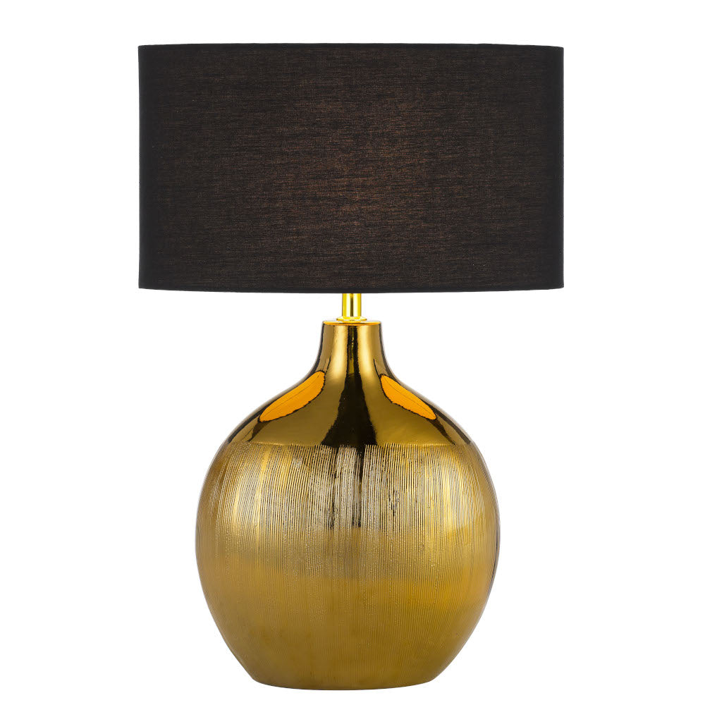 Ancora Table Lamp Gold Base With Black Shade - ANCORA TL-GDBK