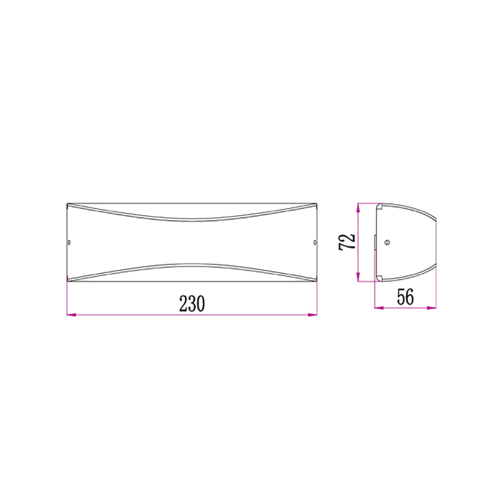 Buy Up / Down Wall Lights Australia Apis Exterior LED Wall Light Dark Grey 10W - APIS1