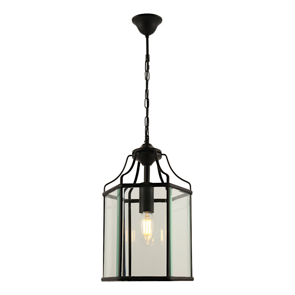 Arcadia 1 Light Pendant Black - ARCA1PBLK