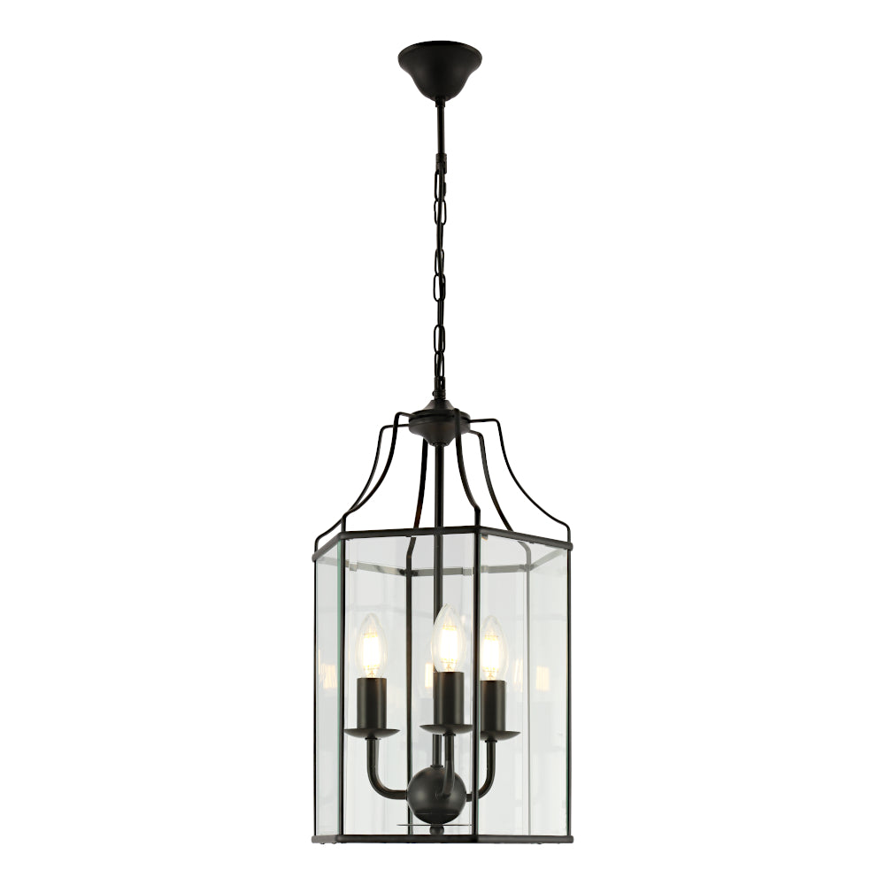 Arcadia 3 Light Pendant Black - ARCA3PBLK