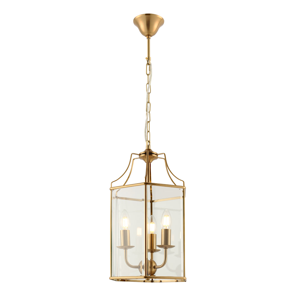 Arcadia Ceiling Lantern 3 Lights Gold - ARCA3PGLD
