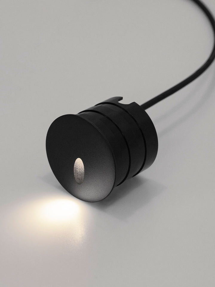 Rise Round Narrow Step Light 3W 3000K Black - ARCO RISE/R/NARROW/BLACK