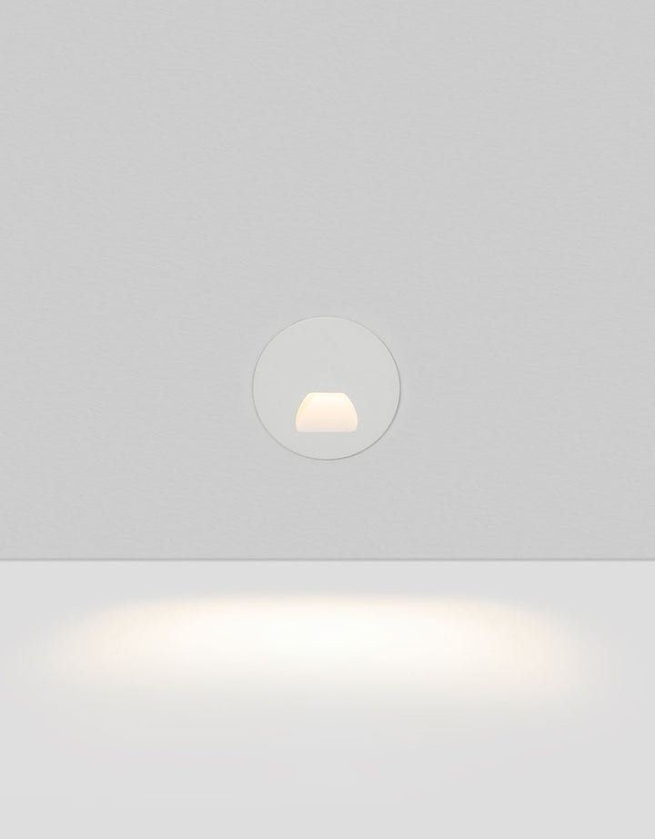 Rise Round Wide Step Light 3W 3000K White - ARCO RISE/R/WIDE/WHITE