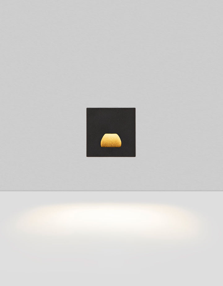 Rise Square Wide Step Light 3W 3000K Black or White