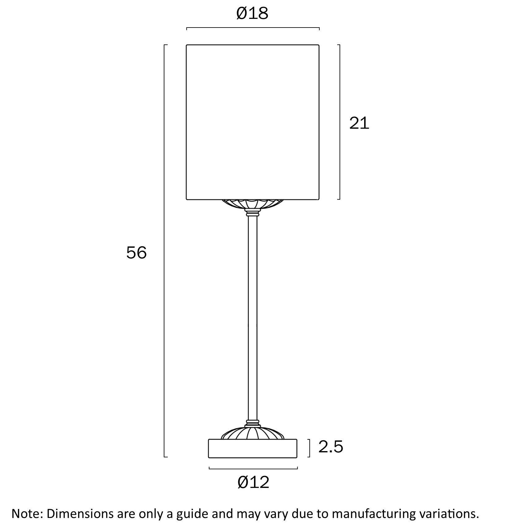 Argos Table Lamp Antique Gold & Ivory - ARGOS TL-AGIV