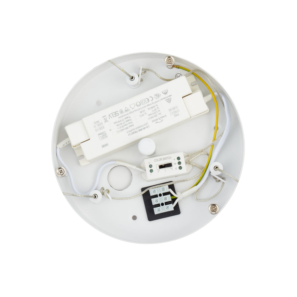 Ariva LED 800mm Pendant Light 34W Tri Colour White - ARIVA PE80-WH