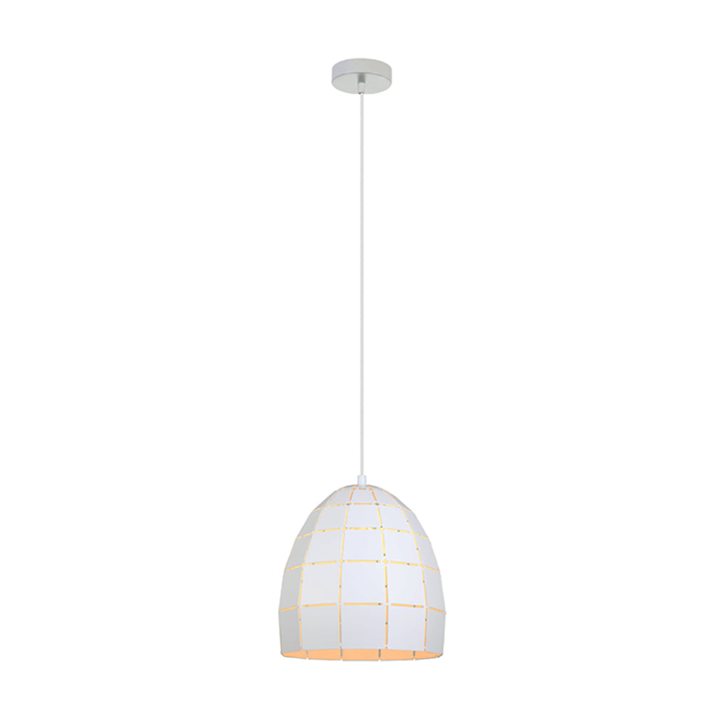 Buy Pendant Lights Australia Armis 1 Light Pendant White Tiled Ellipse Shape - ARMIS4