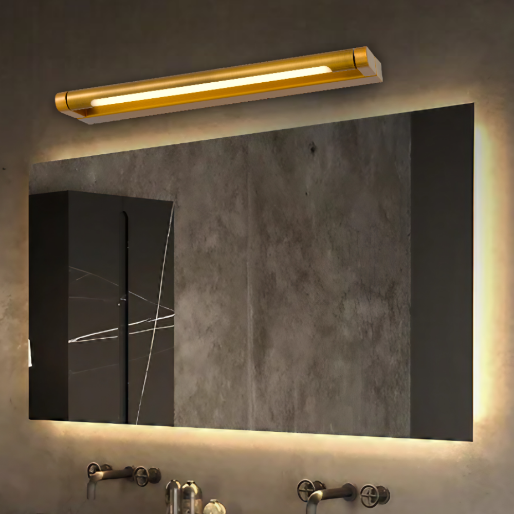 Buy Bathroom Vanity Lights Australia ARVIN Bathroom Vanity Light W400mm Antique Gold 3CCT - ARVIN WB40-AG3C
