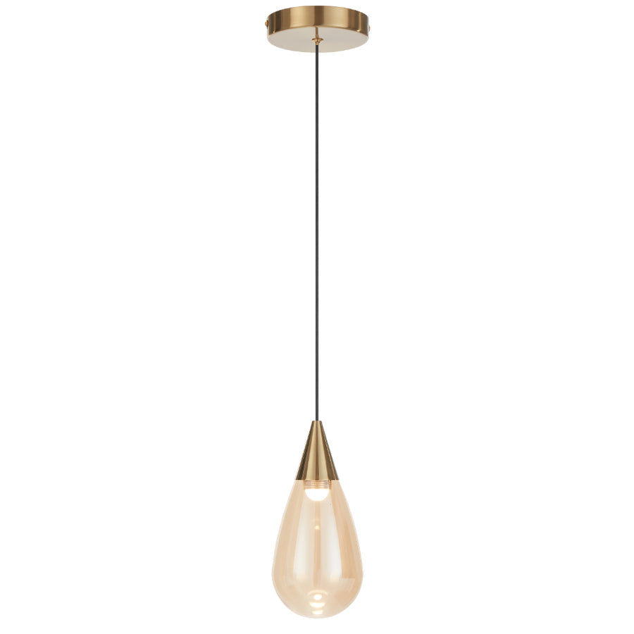 Atico LED Pendant 4W 3000K Antique Gold & Champagne - ATICO PE1-AGCHM