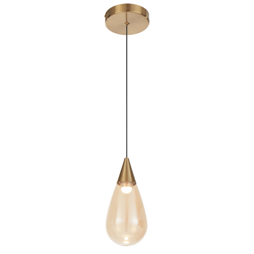 Atico LED Pendant 4W 3000K Antique Gold & Champagne - ATICO PE1-AGCHM