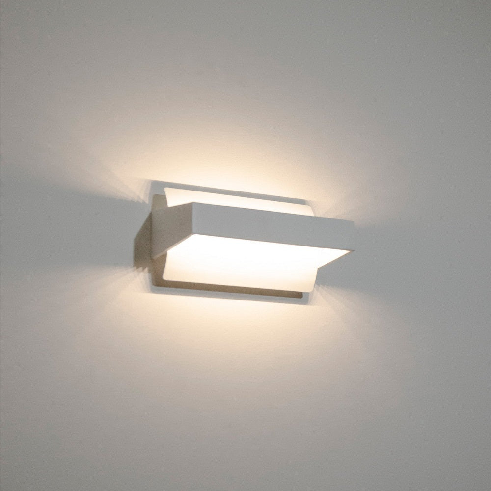 Atlanta Up & Down Wall Light White Metal 3CCT - ATLANTA