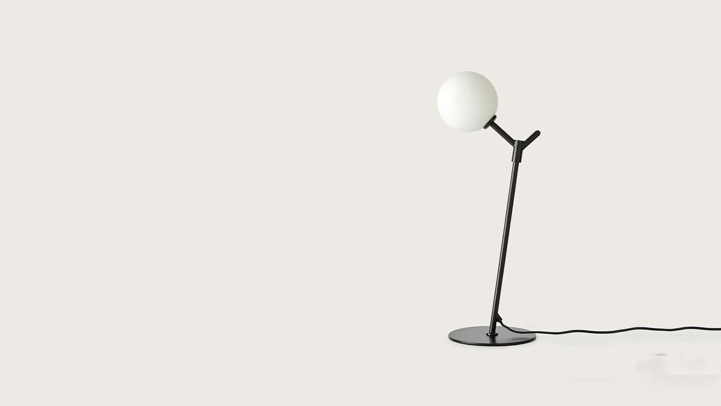 Atom Table Lamp 5W 2700K Matt Black or Matt Brass