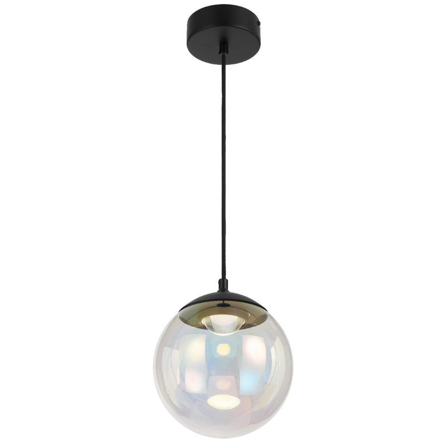 Aurora 200mm LED Pendant 6W 3000K Black - AURORA PE20-RBW