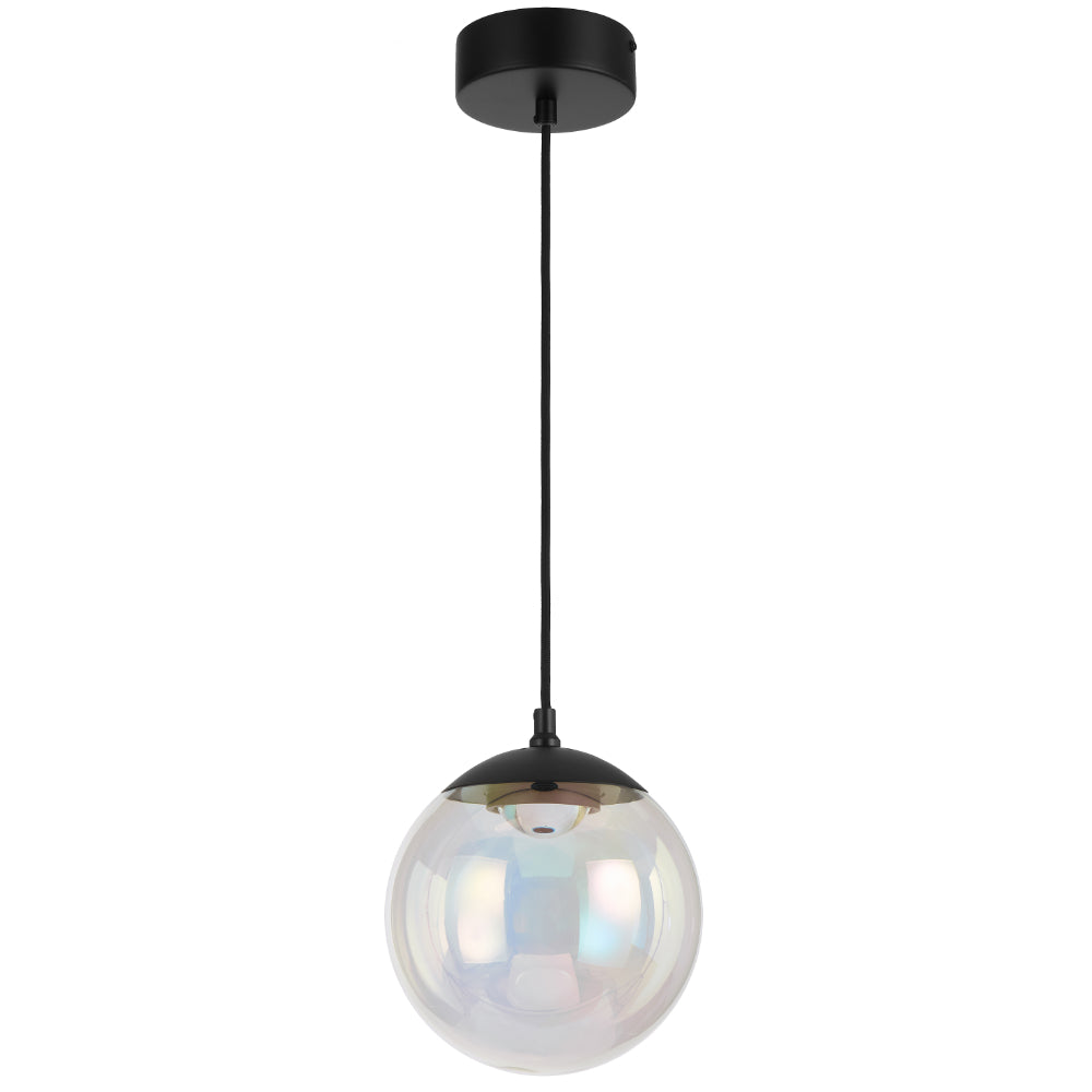 Aurora 200mm LED Pendant 6W 3000K Black - AURORA PE20-RBW